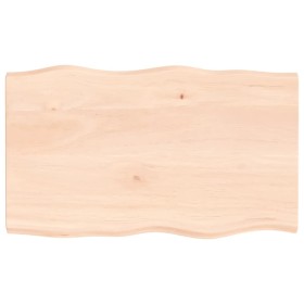 Solid wood table top natural edge 100x60x(2-4) cm by vidaXL, Table tops - Ref: Foro24-363888, Price: 93,17 €, Discount: %