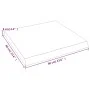Tischplatte aus behandeltem Holz naturbraune Kante 60x60x(2-6) cm von vidaXL, Tischplatten - Ref: Foro24-363937, Preis: 49,44...