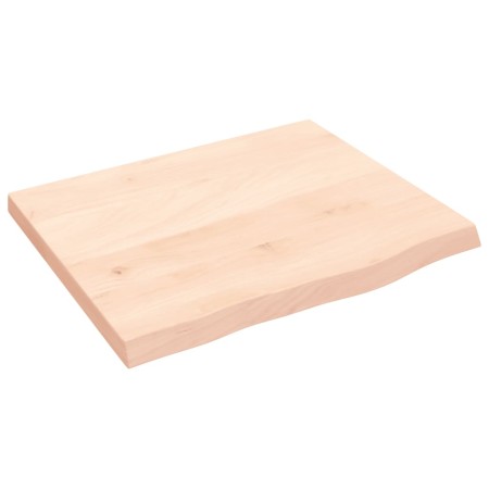 Untreated solid oak wood wall shelf 60x50x(2-4) cm by vidaXL, Shelves and shelves - Ref: Foro24-363531, Price: 61,12 €, Disco...