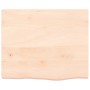 Untreated solid oak wood wall shelf 60x50x(2-4) cm by vidaXL, Shelves and shelves - Ref: Foro24-363531, Price: 61,12 €, Disco...