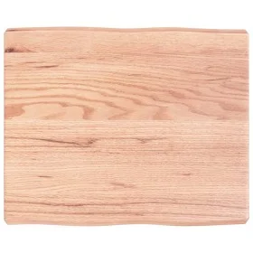 Treated wood table top with natural brown edge 60x50x(2-6) cm by vidaXL, Table tops - Ref: Foro24-363934, Price: 43,08 €, Dis...