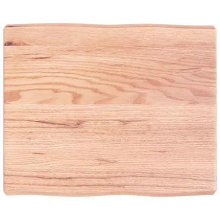 Treated wood table top with natural brown edge 60x50x(2-6) cm by vidaXL, Table tops - Ref: Foro24-363934, Price: 43,08 €, Dis...