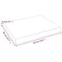 Treated wood table top with natural brown edge 60x50x(2-6) cm by vidaXL, Table tops - Ref: Foro24-363934, Price: 43,08 €, Dis...