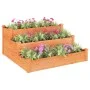 Wooden planter box made of solid brown fir wood 120x120x56 cm by vidaXL, Pots and planters - Ref: Foro24-364305, Price: 99,04...