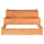 Blumenbeet Pflanzgefäß aus massivem Tannenholz braun 120x120x56 cm von vidaXL, Töpfe und Pflanzgefäße - Ref: Foro24-364305, P...
