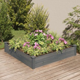 Planter box with solid brown fir wood lining 120x120x25cm by vidaXL, Pots and planters - Ref: Foro24-364294, Price: 62,97 €, ...
