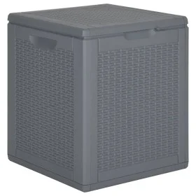 Garden storage box PP rattan look gray 90 L by vidaXL, Outdoor storage boxes - Ref: Foro24-364059, Price: 64,19 €, Discount: %