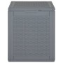 Garten-Aufbewahrungsbox PP Rattanoptik grau 90 L von vidaXL, Aufbewahrungsboxen für den Außenbereich - Ref: Foro24-364059, Pr...