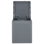 Caja de almacenaje para jardín PP aspecto de ratán gris 90 L de vidaXL, Cajas de almacenaje para exteriores - Ref: Foro24-364...