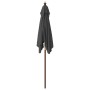 Anthracite gray wooden pole garden umbrella 198x198x231 cm by vidaXL, Umbrellas - Ref: Foro24-363185, Price: 46,14 €, Discoun...