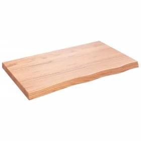 Light brown treated oak wood wall shelf 100x60x(2-6) cm by vidaXL, Shelves and shelves - Ref: Foro24-363691, Price: 56,05 €, ...