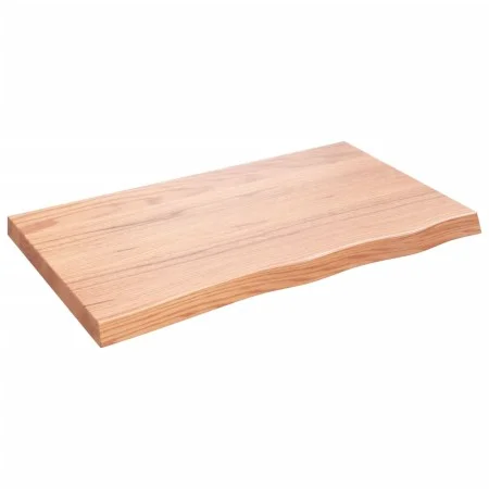 Light brown treated oak wood wall shelf 100x60x(2-6) cm by vidaXL, Shelves and shelves - Ref: Foro24-363691, Price: 56,05 €, ...