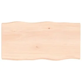 Solid wood table top with natural edge 100x50x(2-4) cm by vidaXL, Table tops - Ref: Foro24-363885, Price: 52,66 €, Discount: %