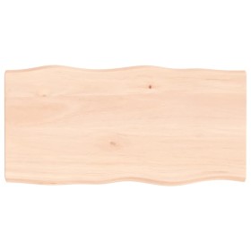 Tablero de mesa madera maciza borde natural 100x50x(2-4) cm