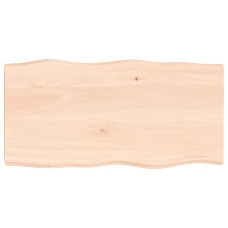 Massivholz Tischplatte natürliche Kante 100x50x(2-4) cm von vidaXL, Tischplatten - Ref: Foro24-363885, Preis: 56,35 €, Rabatt: %