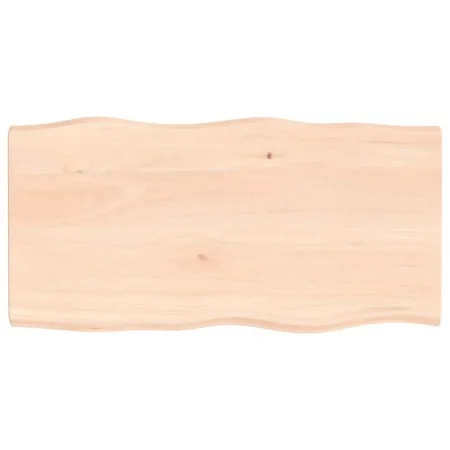Solid wood table top with natural edge 100x50x(2-4) cm by vidaXL, Table tops - Ref: Foro24-363885, Price: 52,66 €, Discount: %
