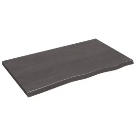 Dark brown treated oak wood wall shelf 100x60x(2-4)cm by vidaXL, Shelves and shelves - Ref: Foro24-363810, Price: 47,84 €, Di...