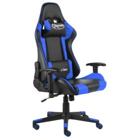 Silla gaming giratoria PVC azul Silla gaming giratoria PVC azul