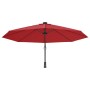 Sombrilla de pared rojo brillante 290 cm de vidaXL, Sombrillas - Ref: Foro24-362891, Precio: 108,54 €, Descuento: %