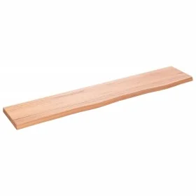 Light brown treated oak wood wall shelf 100x20x2 cm by vidaXL, Shelves and shelves - Ref: Foro24-363677, Price: 41,84 €, Disc...