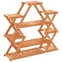 Solid fir wood flower stand 110x25x105 cm by vidaXL, Pot stands - Ref: Foro24-362878, Price: 42,66 €, Discount: %