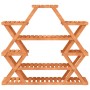 Soporte para flores de madera maciza abeto 110x25x105 cm de vidaXL, Soportes para macetas - Ref: Foro24-362878, Precio: 51,93...