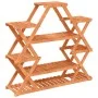Solid fir wood flower stand 110x25x105 cm by vidaXL, Pot stands - Ref: Foro24-362878, Price: 42,66 €, Discount: %