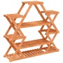 Soporte para flores de madera maciza abeto 110x25x105 cm de vidaXL, Soportes para macetas - Ref: Foro24-362878, Precio: 51,93...