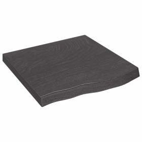 Wandregal aus dunkelbraun behandeltem Eichenholz, 60x60x(2-6) cm von vidaXL, Regale und Regale - Ref: Foro24-363775, Preis: 4...