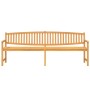 Gartenbank aus massivem Teakholz 228x59,5x90 cm von vidaXL, Gartenbänke - Ref: Foro24-364411, Preis: 320,35 €, Rabatt: %