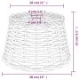 Pantalla para lámpara de techo mimbre marrón Ø38x23 cm by vidaXL, Lampshades - Ref: Foro24-364376, Price: 39,31 €, Discount: %