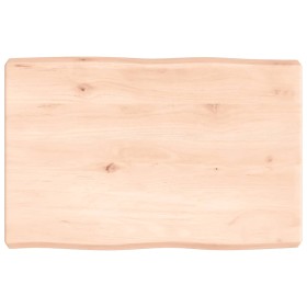 Tablero de mesa madera maciza roble borde natural 