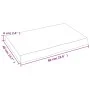Solid wood table top natural edge 60x40x(2-6) cm by vidaXL, Table tops - Ref: Foro24-363865, Price: 44,26 €, Discount: %