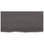 Estante pared madera roble tratada marrón oscuro 80x40x(2-6) cm de vidaXL, Estantes y estanterías - Ref: Foro24-363787, Preci...