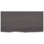 Estante pared madera roble tratada marrón oscuro 80x40x(2-6) cm de vidaXL, Estantes y estanterías - Ref: Foro24-363787, Preci...