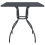 Mesa de jardín malla de acero gris antracita 80x80x72,5 cm