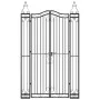 Puerta de jardín de hierro forjado negro 121x8x200 cm de vidaXL, Puertas de jardín - Ref: Foro24-363434, Precio: 200,57 €, De...