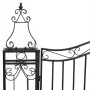 Puerta de jardín de hierro forjado negro 121x8x200 cm de vidaXL, Puertas de jardín - Ref: Foro24-363434, Precio: 200,57 €, De...