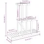 Solid fir wood flower stand 81x25x75.5 cm by vidaXL, Pot stands - Ref: Foro24-362872, Price: 22,86 €, Discount: %