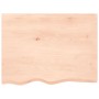 Estante de pared madera maciza roble sin tratar 80x60x(2-6) cm de vidaXL, Estantes y estanterías - Ref: Foro24-363553, Precio...