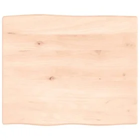 Solid oak wood table top with natural edge 60x50x2 cm by vidaXL, Table tops - Ref: Foro24-363866, Price: 36,71 €, Discount: %