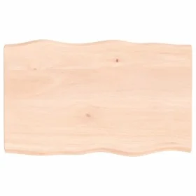 Solid wood table top natural edge 80x50x(2-4) cm by vidaXL, Table tops - Ref: Foro24-363876, Price: 61,60 €, Discount: %