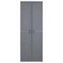 Gartenschrank PP Rattan grau 65x45x172 cm von vidaXL, Schließfächer und Lagerschränke - Ref: Foro24-364063, Preis: 278,59 €, ...