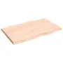 Solid wood table top natural edge 80x50x(2-4) cm by vidaXL, Table tops - Ref: Foro24-363876, Price: 61,60 €, Discount: %
