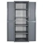 Gartenschrank PP Rattan grau 65x45x172 cm von vidaXL, Schließfächer und Lagerschränke - Ref: Foro24-364063, Preis: 278,59 €, ...
