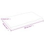 Solid wood table top natural edge 80x50x(2-4) cm by vidaXL, Table tops - Ref: Foro24-363876, Price: 63,27 €, Discount: %