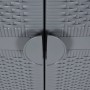 Garden storage cabinet PP rattan gray 65x45x172 cm by vidaXL, Lockers and storage cabinets - Ref: Foro24-364063, Price: 252,6...
