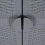 Garden storage cabinet PP rattan gray 65x45x172 cm by vidaXL, Lockers and storage cabinets - Ref: Foro24-364063, Price: 278,5...