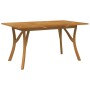 Solid acacia wood garden table 150x90x75 cm by vidaXL, Garden tables - Ref: Foro24-363308, Price: 260,88 €, Discount: %
