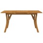 Solid acacia wood garden table 150x90x75 cm by vidaXL, Garden tables - Ref: Foro24-363308, Price: 260,88 €, Discount: %